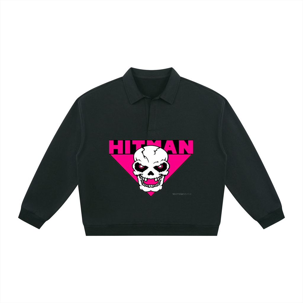 Unisex Oversized Collared Sweatshirt