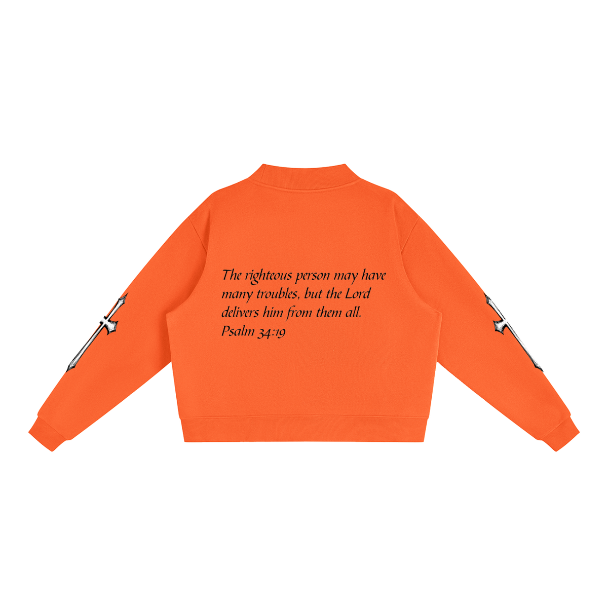 Essential Fleece Mock-Neck Crew Sweatshirt