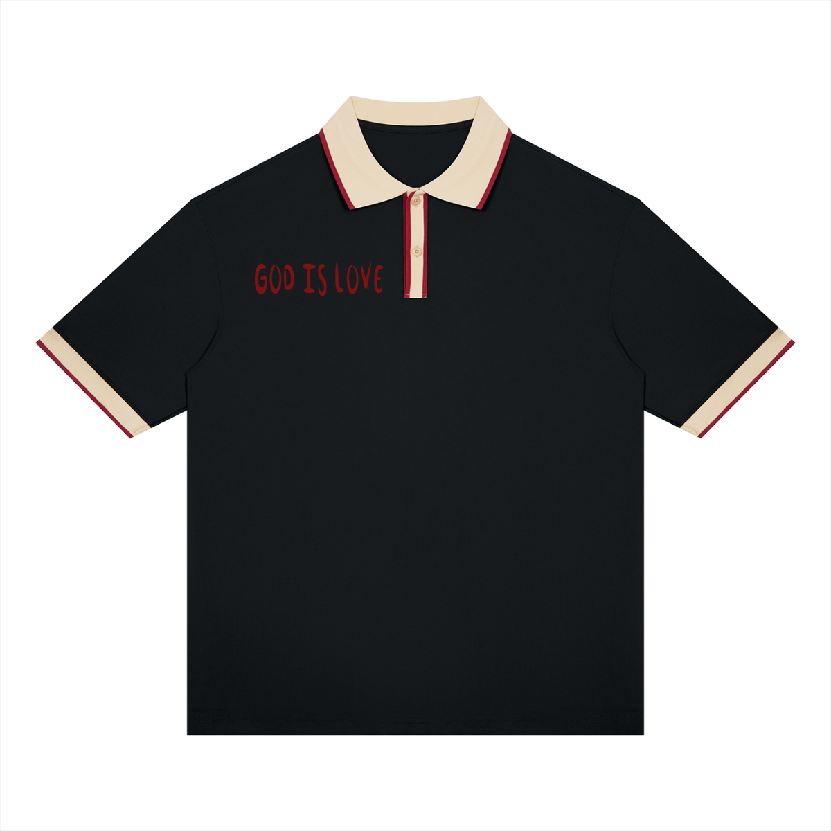 Unisex Color Block Polo Shirt