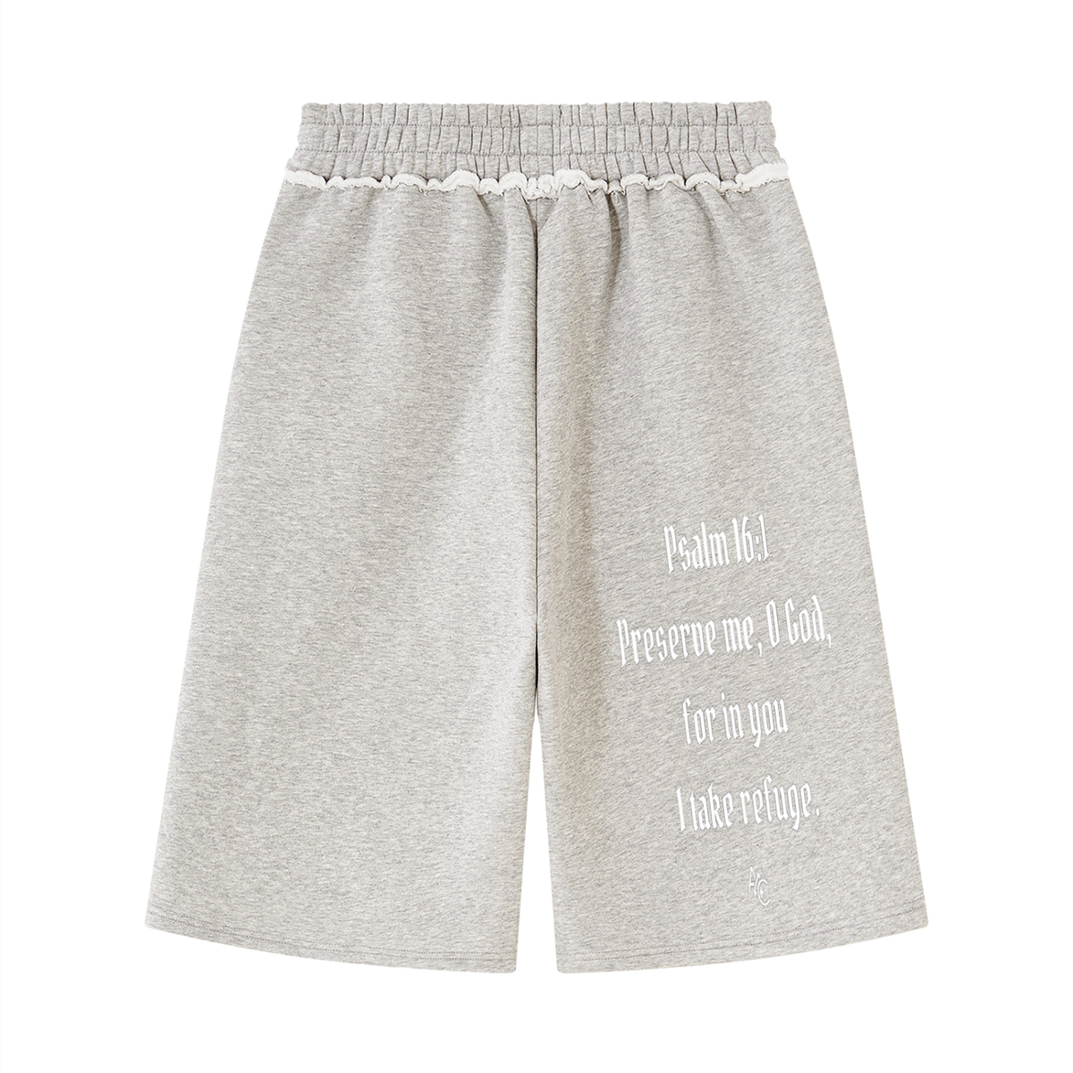 Unisex Raw Edge Fleece Shorts